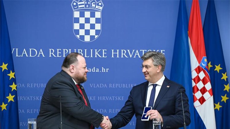 Plenković sa Stefančukom: Skup je konkretna poruka podrške Hrvatske teritorijalnoj cjelovitosti Ukrajine
